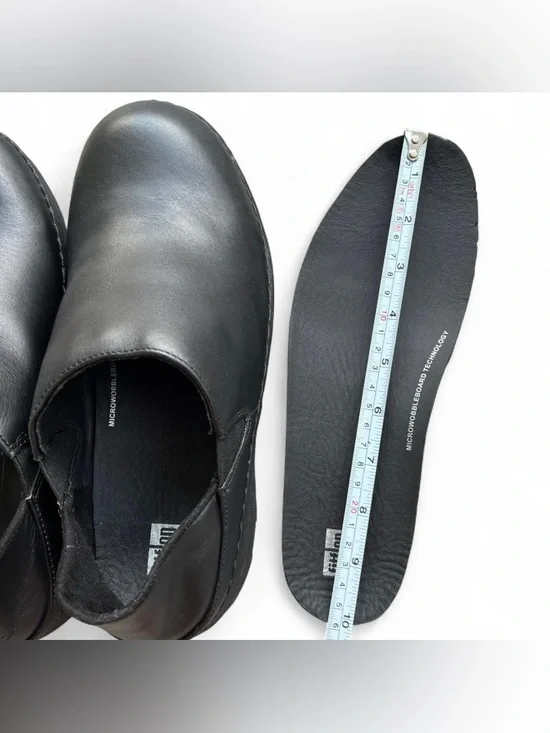 FitFlop Superloafer Black Leather Comfort Shoes 8.5 Work Walking - Picture 7 of 8